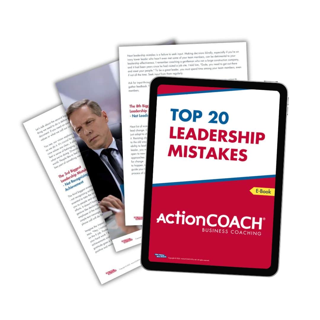 Top 20 Leadership Mistakes - ActionCOACH Bluegrass